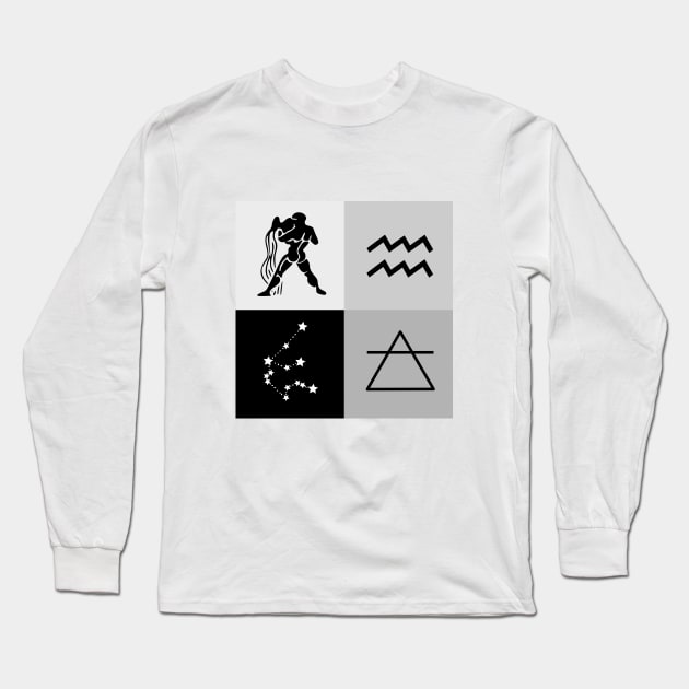 Aquarius Long Sleeve T-Shirt by inotyler